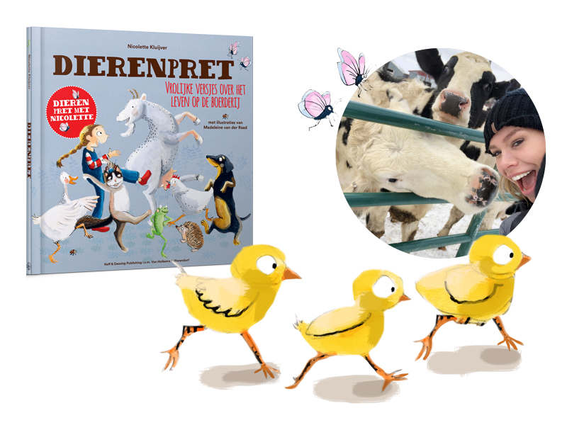 Dierenpret, kinderboek van Nicolette Kluijver