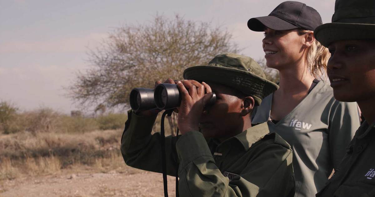 Nicolette in Kenia, via IFAW